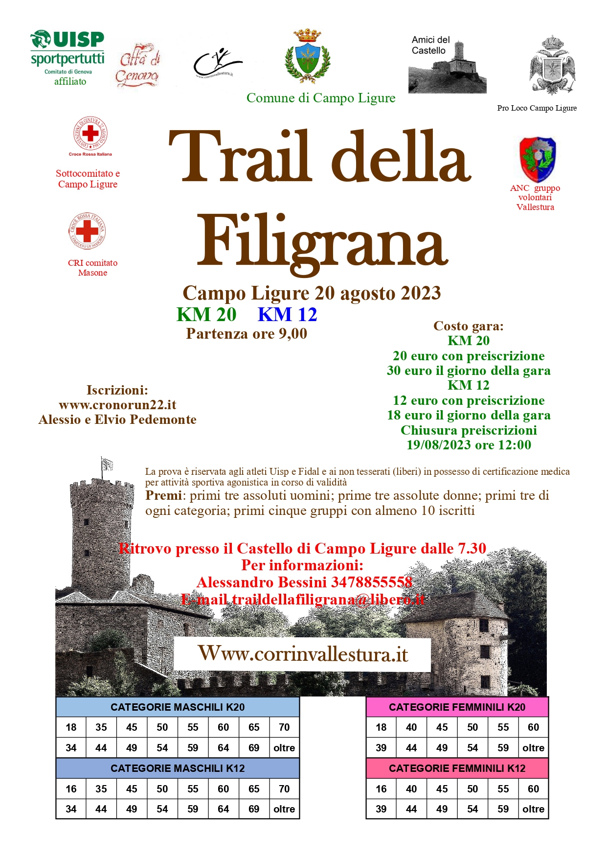 Iscriviti A TRAIL DELLA FILIGRANA 2023